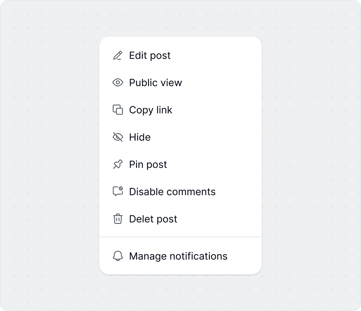 SaaS application UI design example