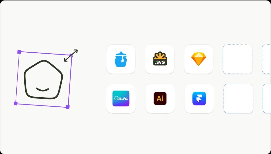 Works for Sketch, Framer, Illustrator