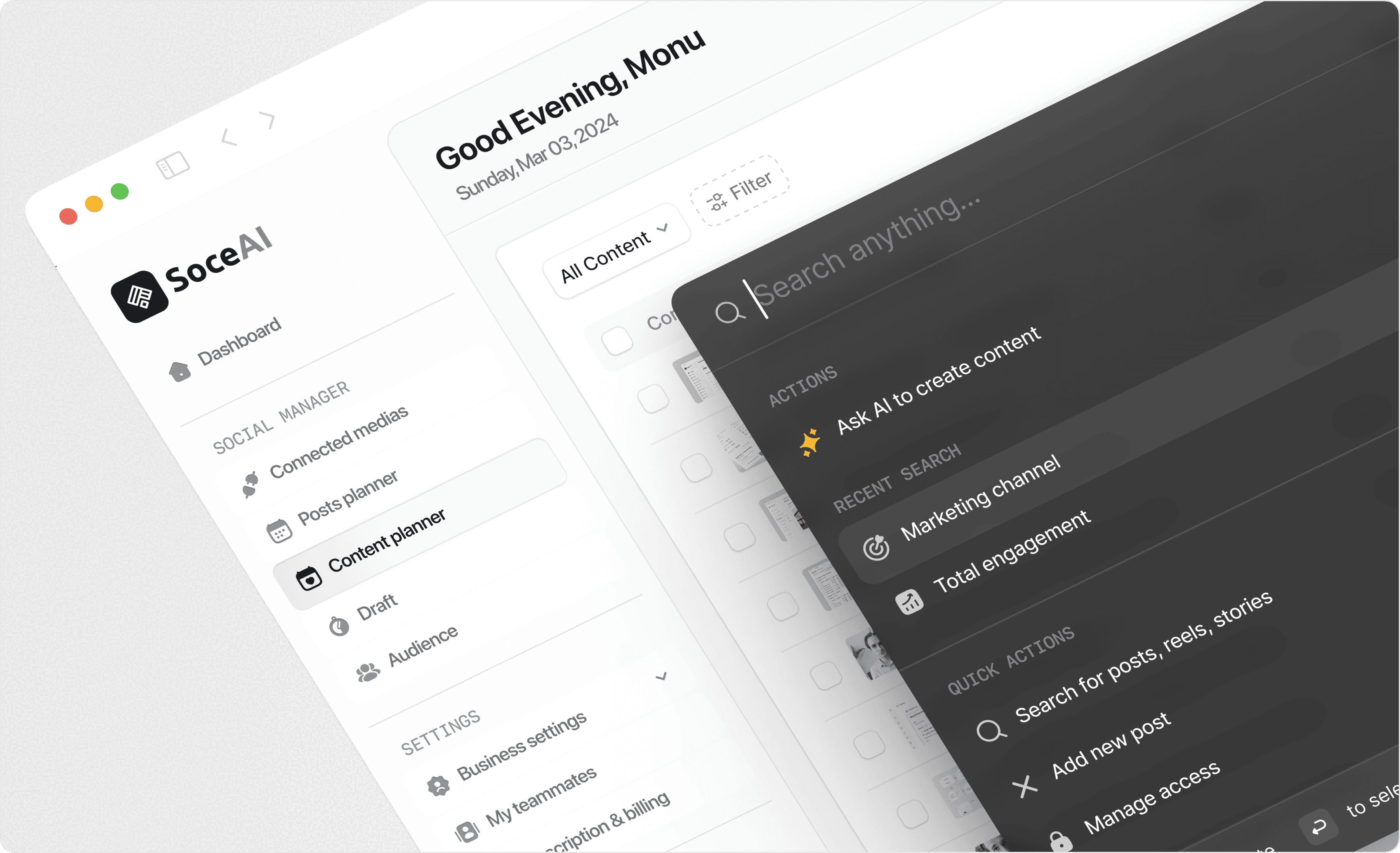 Finance application dashboard design