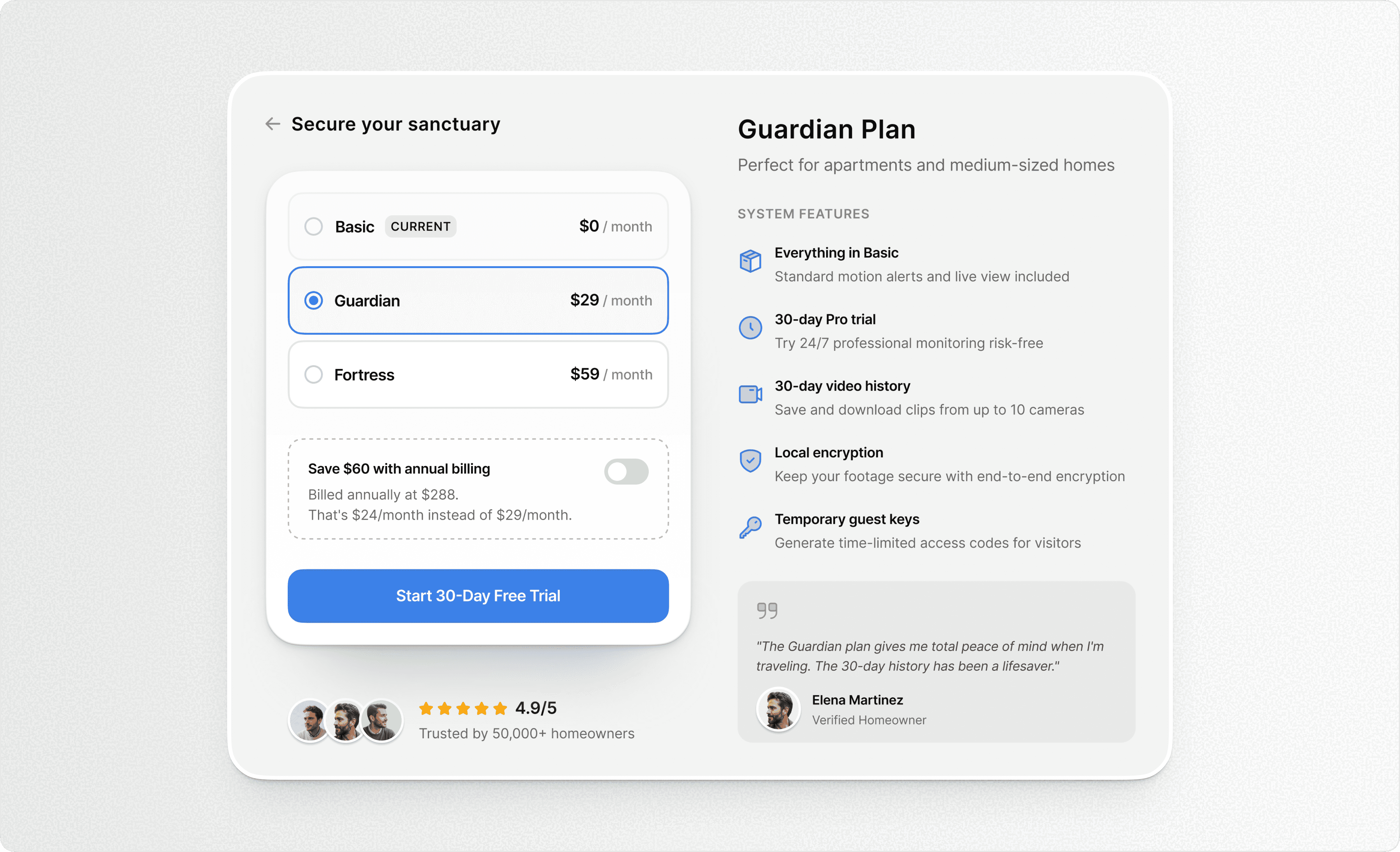 Healthcare app interface with icons