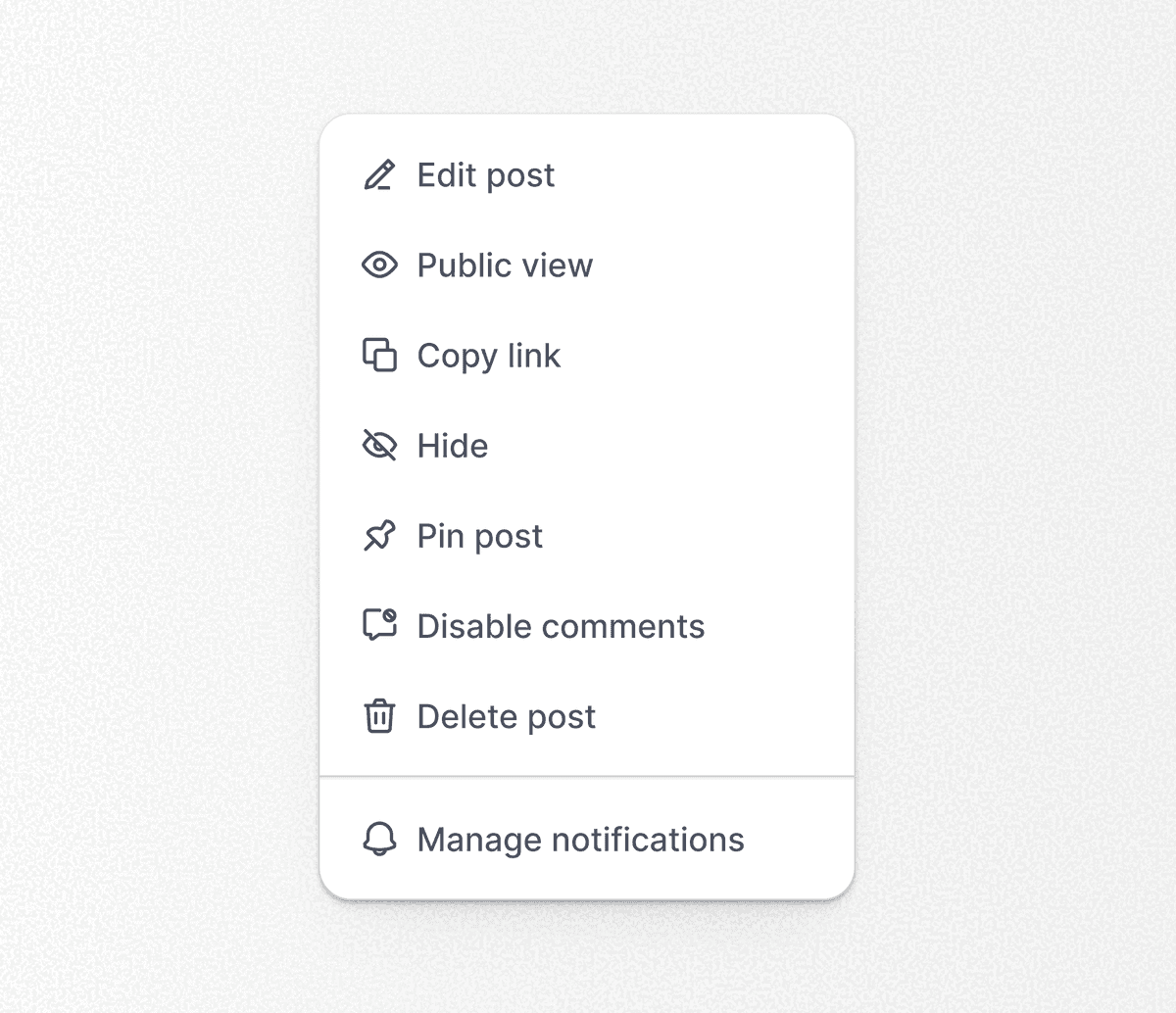SaaS application UI design example