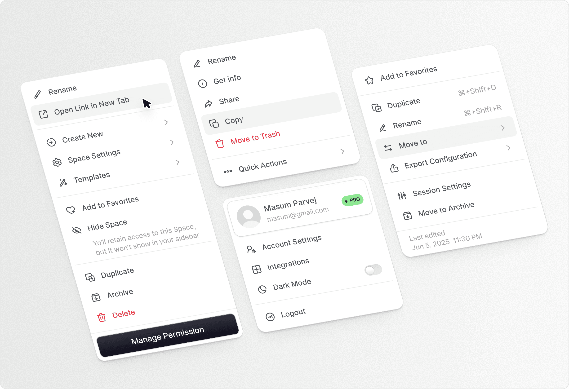Full-width website header with navigation icons
