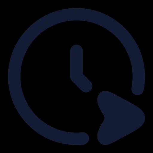 Time Schedule Icon in Solid Rounded style