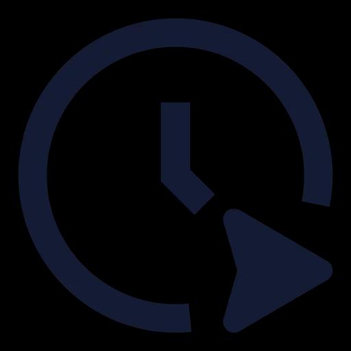 Time Schedule Icon in Solid Sharp style