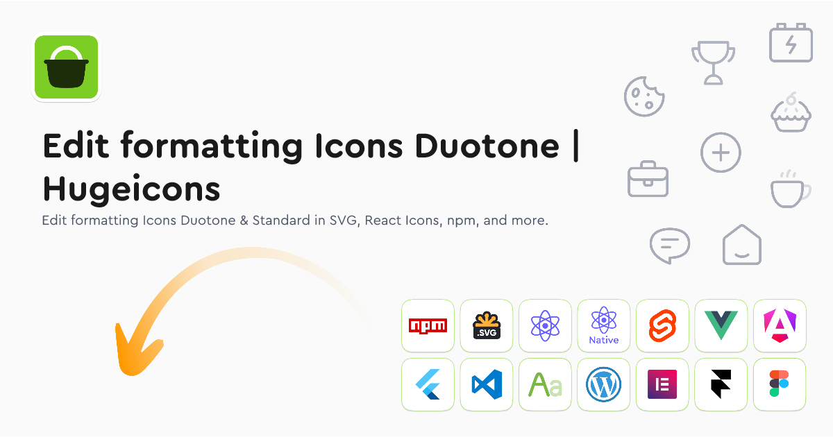 Edit formatting Icons Duotone | Hugeicons