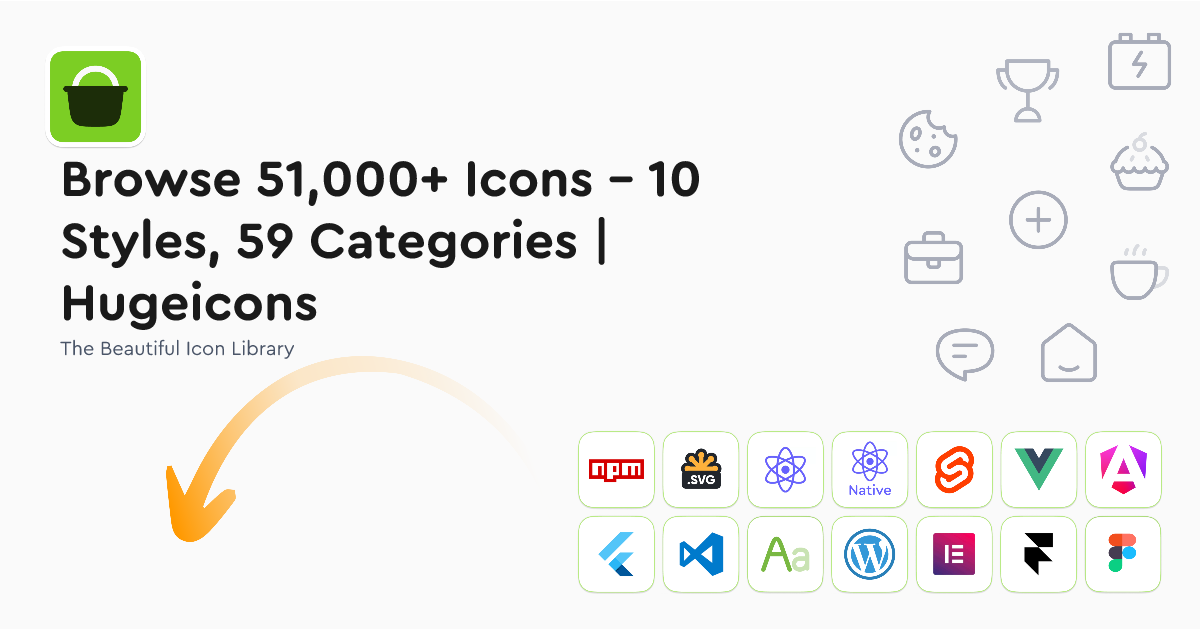 Browse 51,000+ Icons – 10 Styles, 59 Categories | Hugeicons