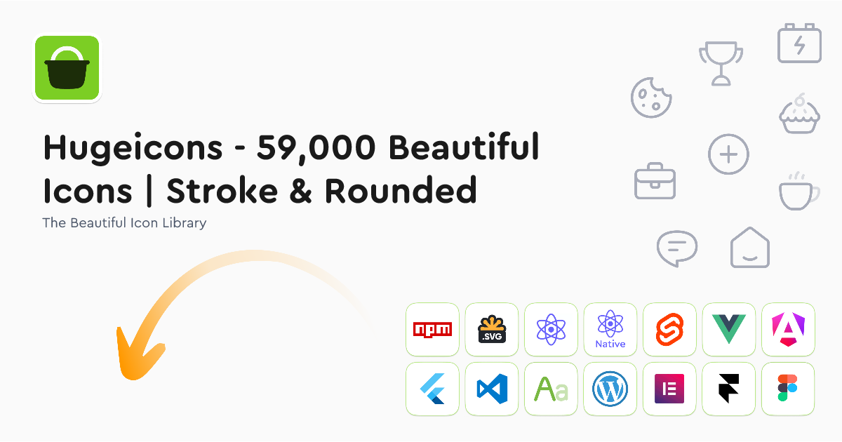 Hugeicons - 59,000 Beautiful Icons | Stroke & Rounded