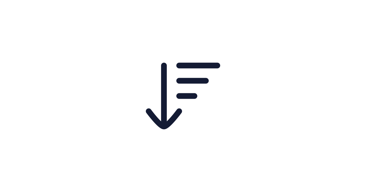 Arrow Down Wide Narrow Icon Free Download | PNG, SVG & Icon Font Format