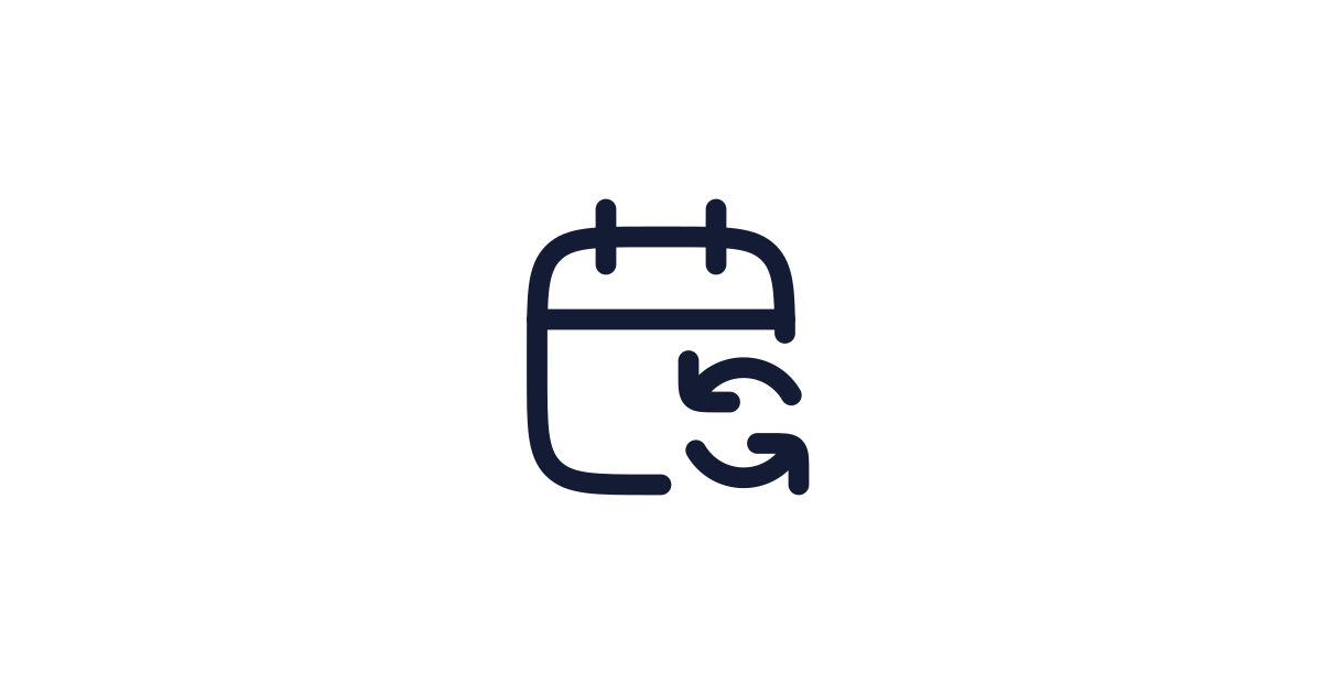 Calendar Sync Icon Free Download | PNG, SVG & Icon Font Format