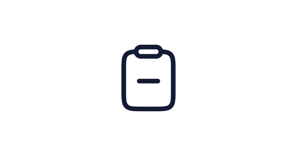 Clipboard Minus Icon Free Download | PNG, SVG & Icon Font Format
