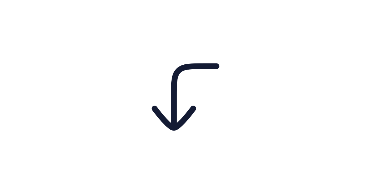 Corner Left Down Icon Free Download | PNG, SVG & Icon Font Format