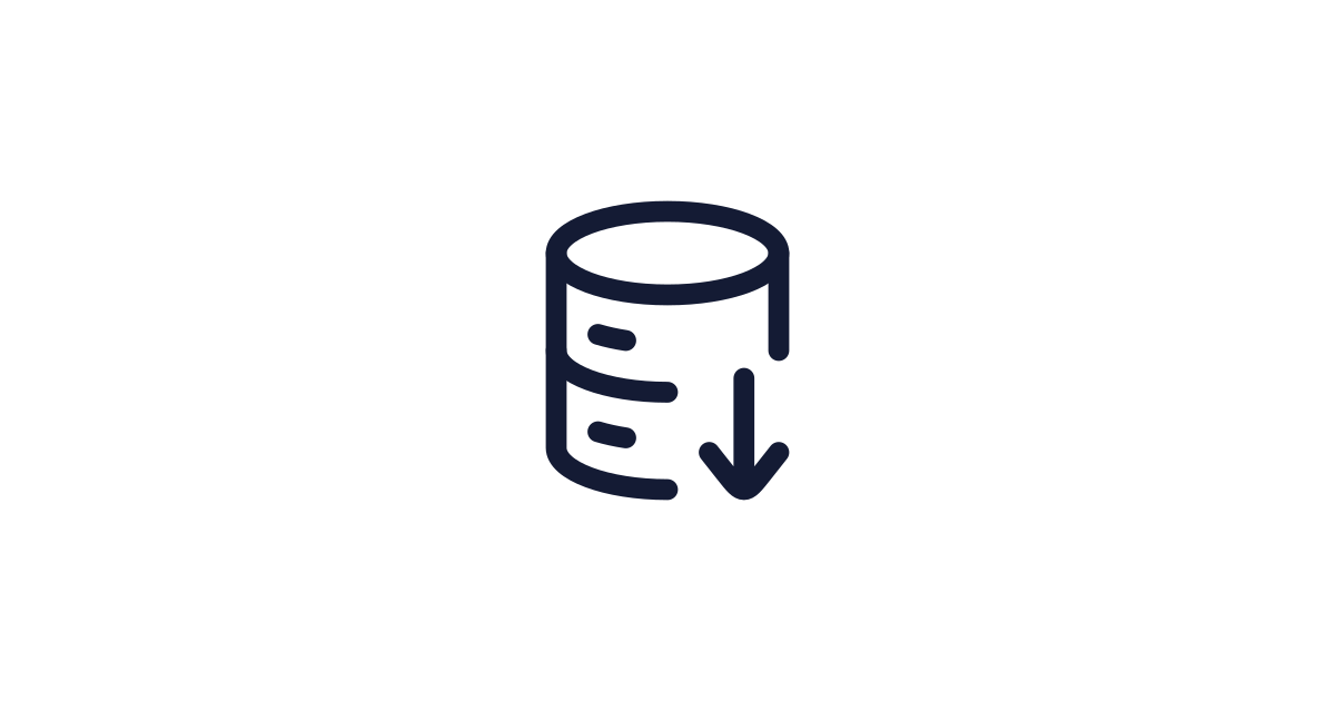 Database Import Icon Free Download | PNG, SVG & Icon Font Format