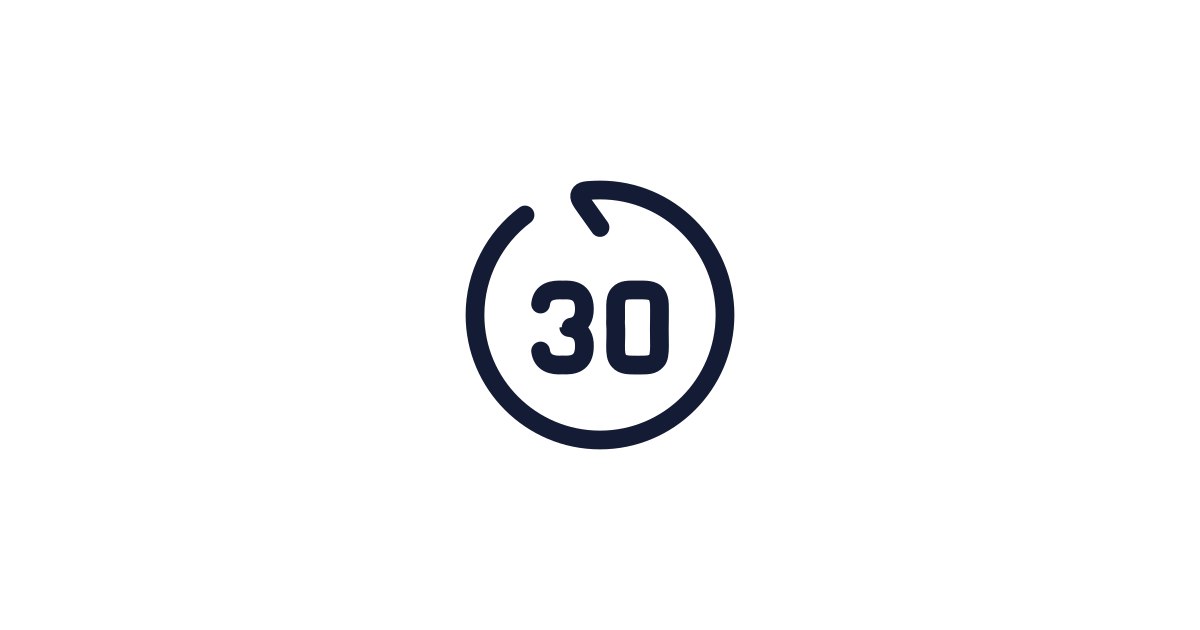 Go Backward 30 Sec Icon Free Download | PNG, SVG & Icon Font Format