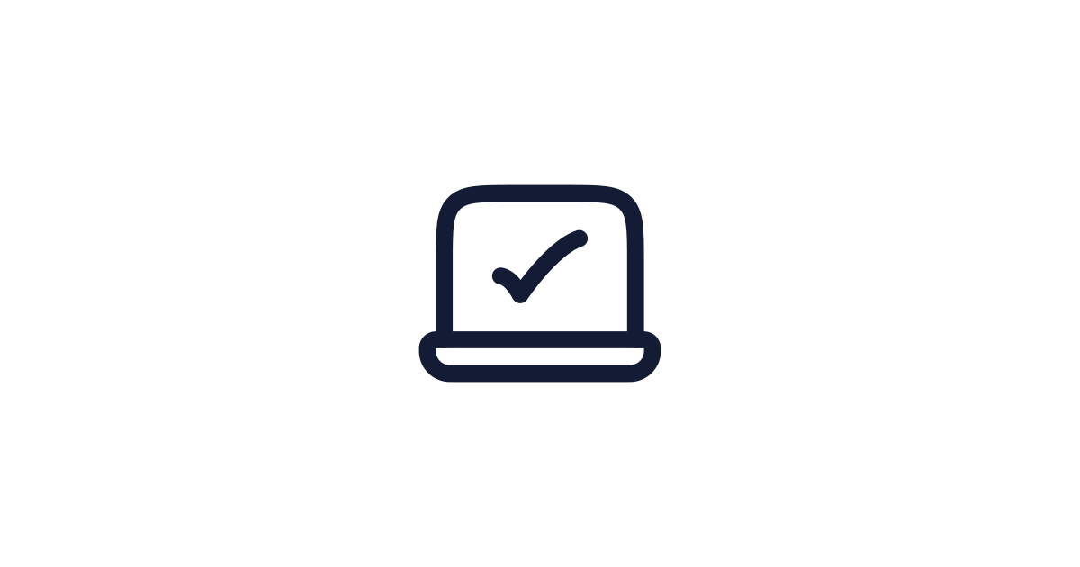 Laptop Minimal Check Icon Free Download | PNG, SVG & Icon Font Format
