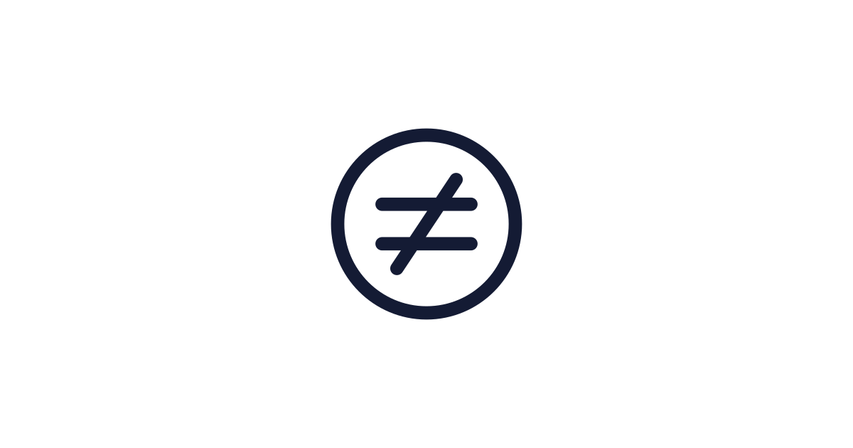 Not Equal Sign Circle Icon Free Download | PNG, SVG & Icon Font Format