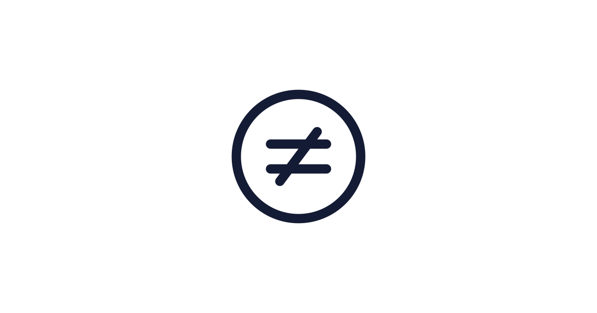 Not Equal Sign Circle Icon Free Download | PNG, SVG & Icon Font Format