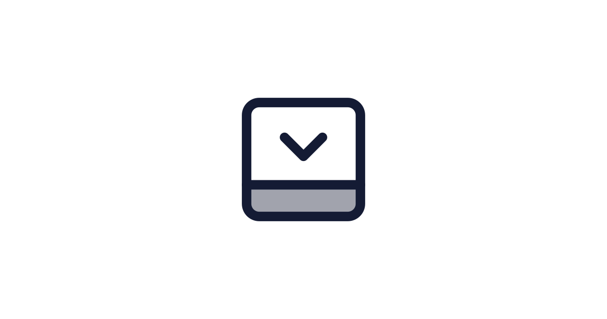Panel Bottom Close Icon Free Download | PNG, SVG & Icon Font Format