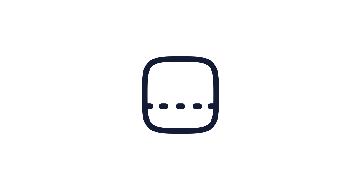 Panel Bottom Dashed Icon Free Download | PNG, SVG & Icon Font Format