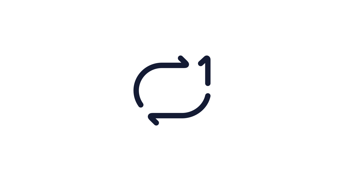 Repeat One 02 Icon Free Download | PNG, SVG & Icon Font Format