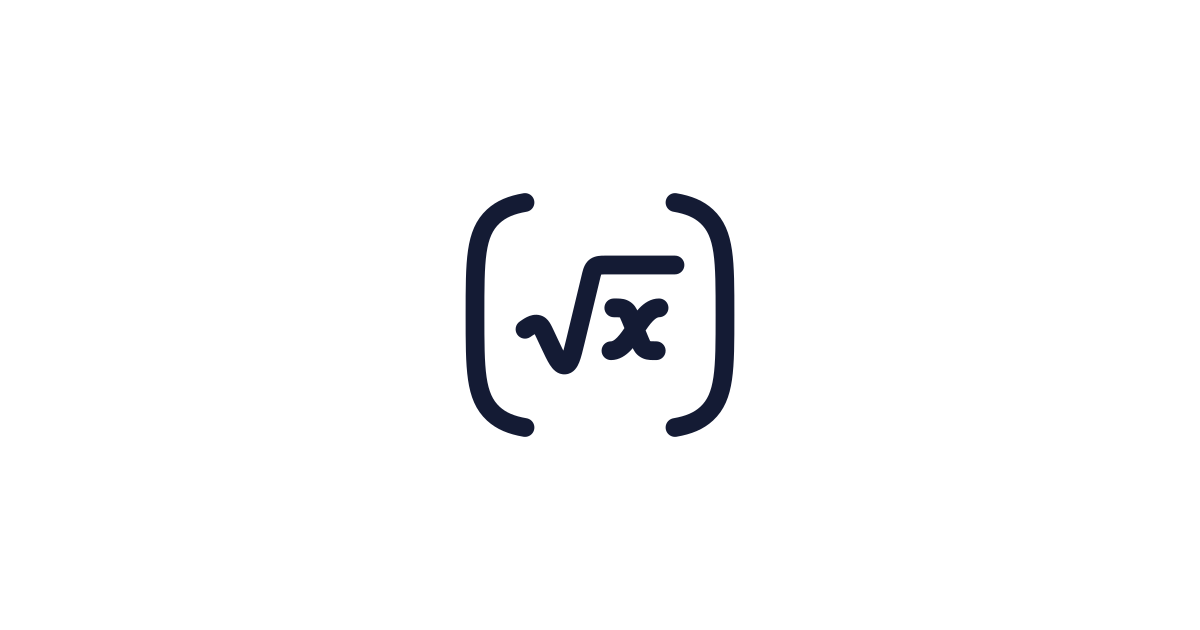 Root 2nd Bracket Icon Free Download | PNG, SVG & Icon Font Format