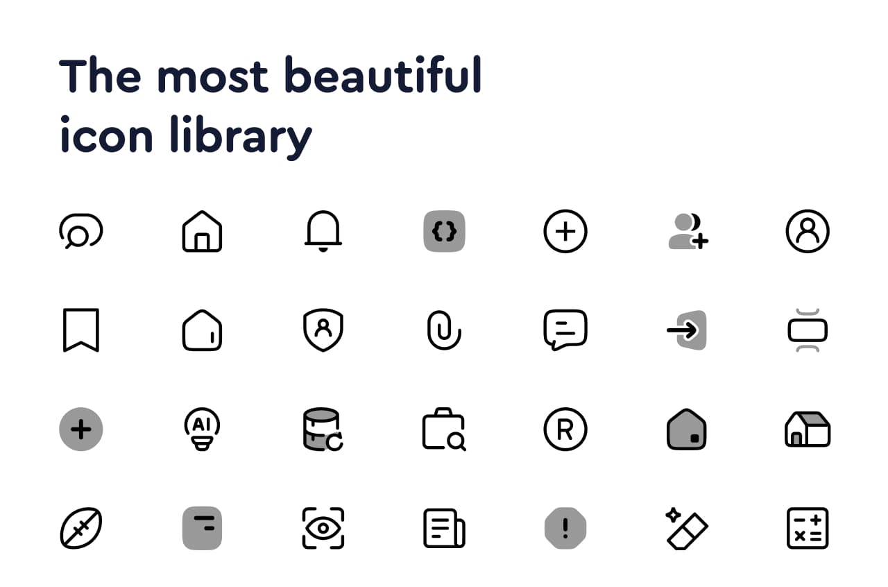 The most beautiful icon library