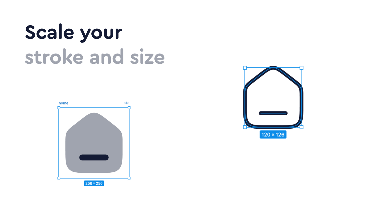 Fully editable stroke, color and size